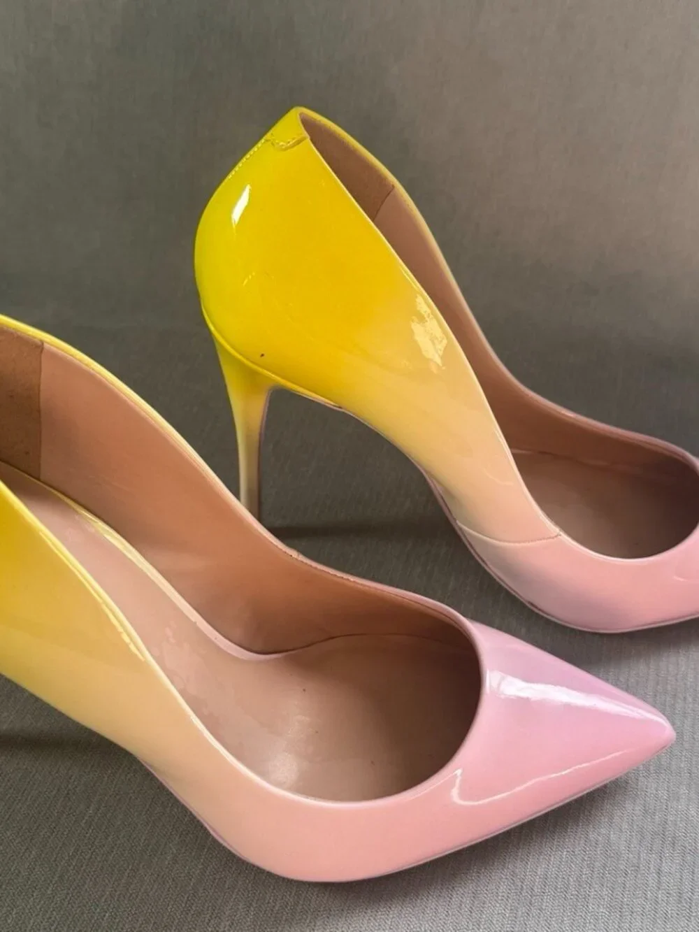 Aldo Pink Stessey Pumps High Heel Shoes Pink & Blue Ombre - Picture 7 of 8